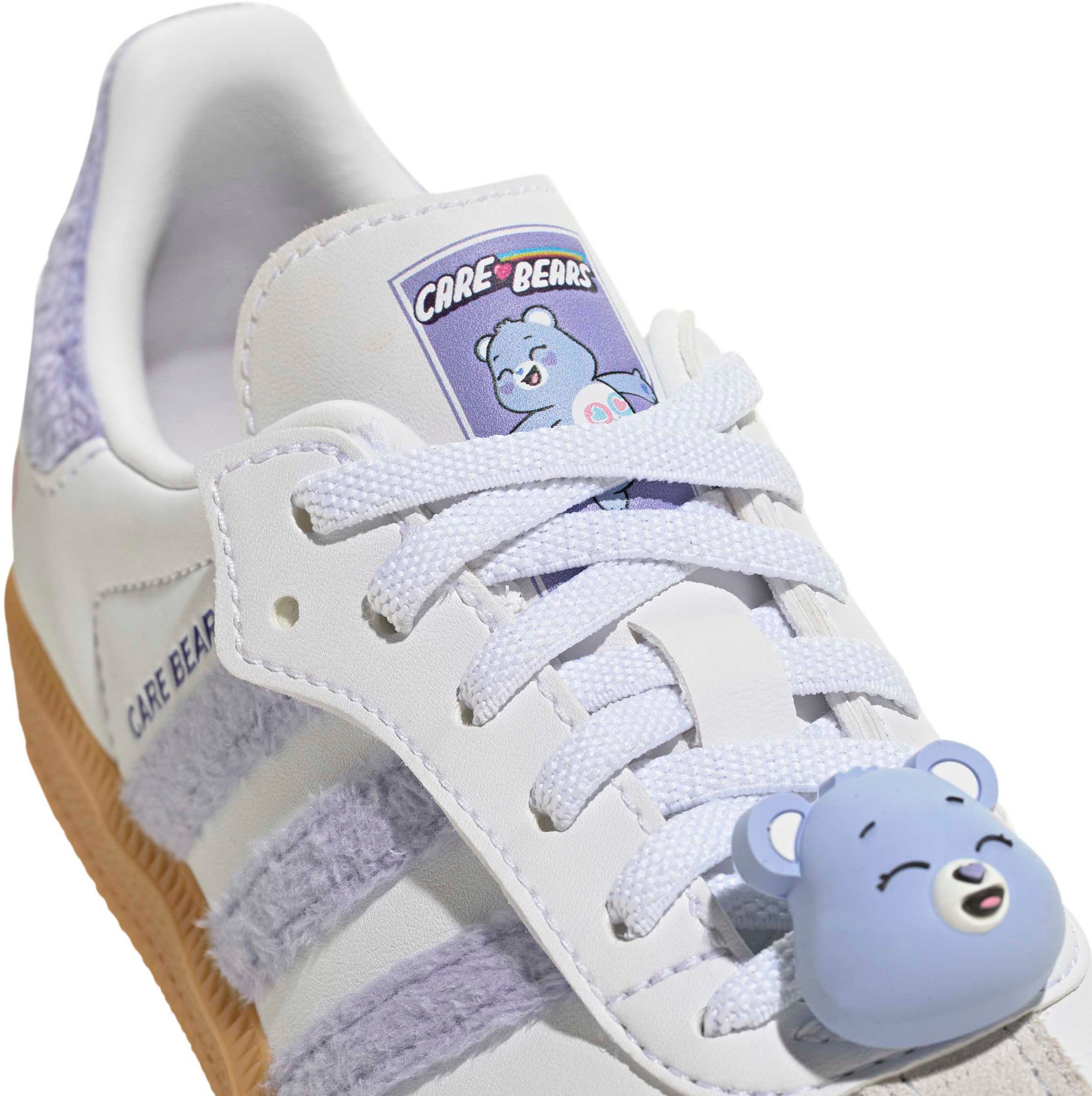 adidas Kids' Preschool Samba Care Bear Shoes - Light Purple/White/Blue Dawn - View 7