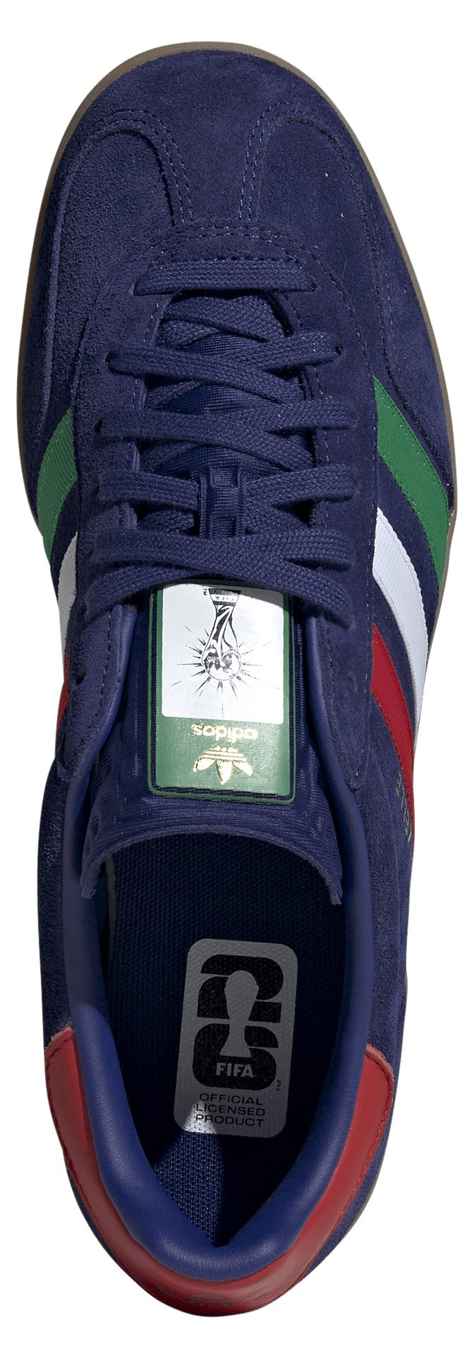 adidas Men's FIFA World Cup Gazelle Indoor Shoes - Victory Blue/Green/Better Scarlet - View 2
