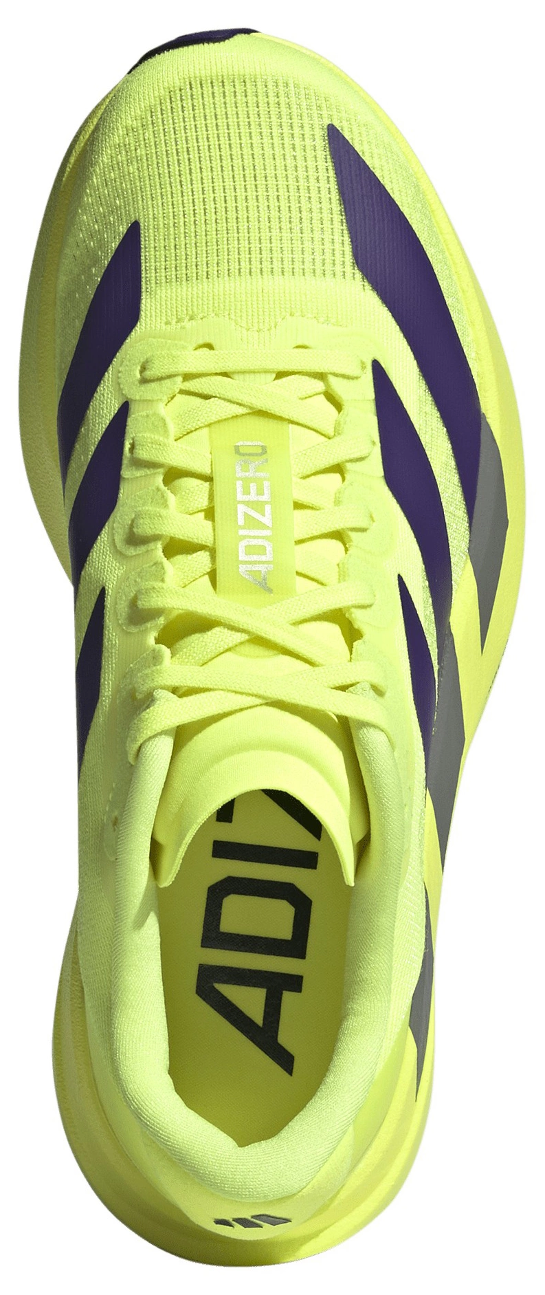 adidas Kids' Grade School adizero EVO SL Shoes - Solar Yellow/Collegiate Purple/Black - View 2