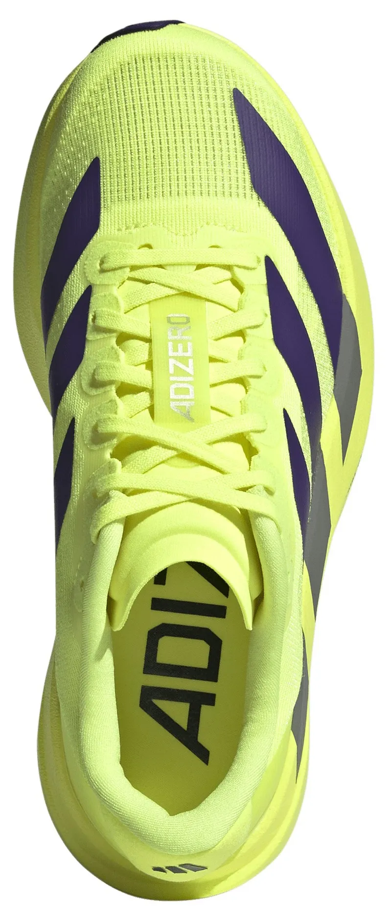 adidas Kids' Grade School adizero EVO SL Shoes - Solar Yellow/Collegiate Purple/Black - View 2