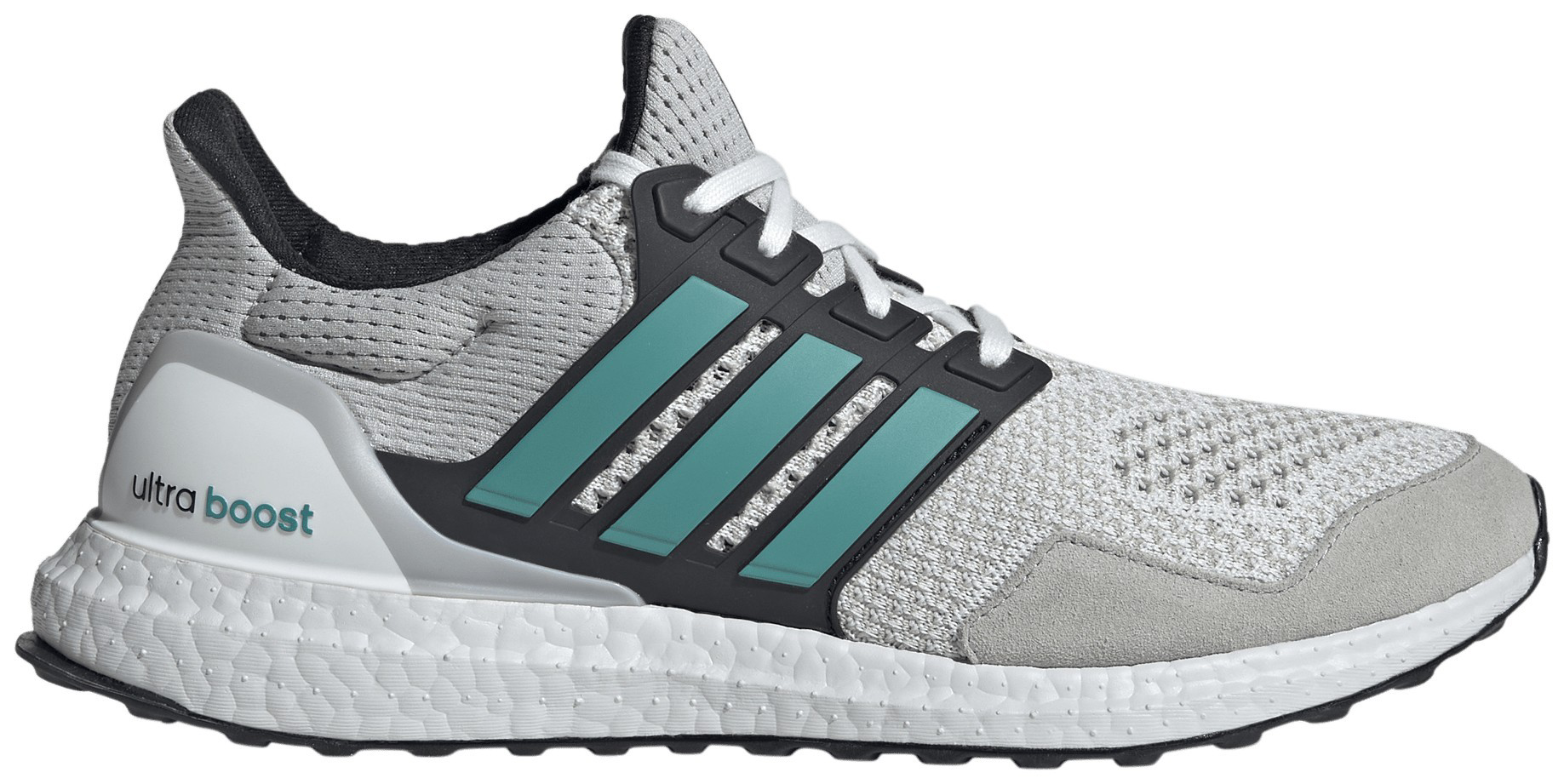 adidas Men's Ultraboost 1.0 Shoes - White/Teal/Grey - View 1