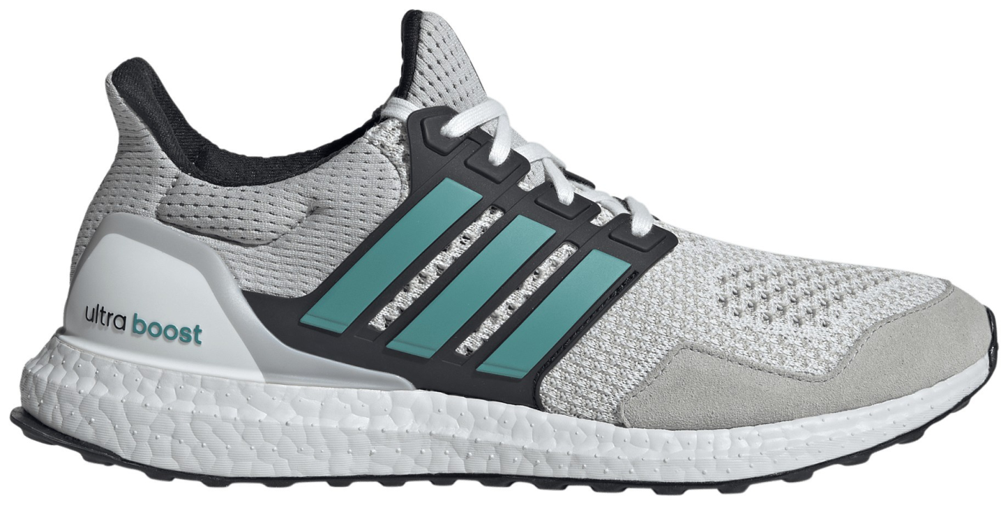 adidas Men's Ultraboost 1.0 Shoes - White/Teal/Grey - View 1