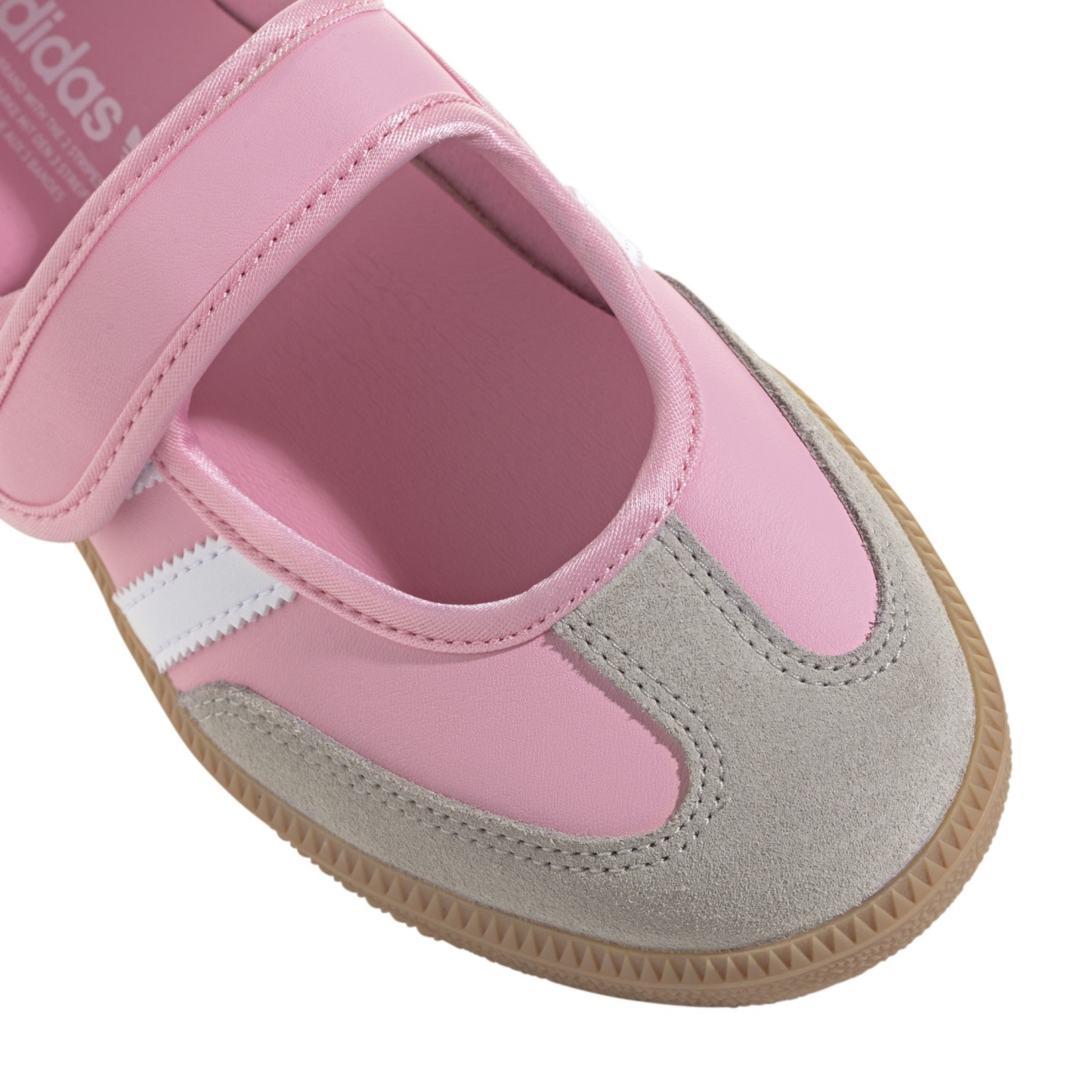 adidas Kids' Grade School Samba Jane Shoes - Light Pink/Ftwr White/Gum 3 - View 8