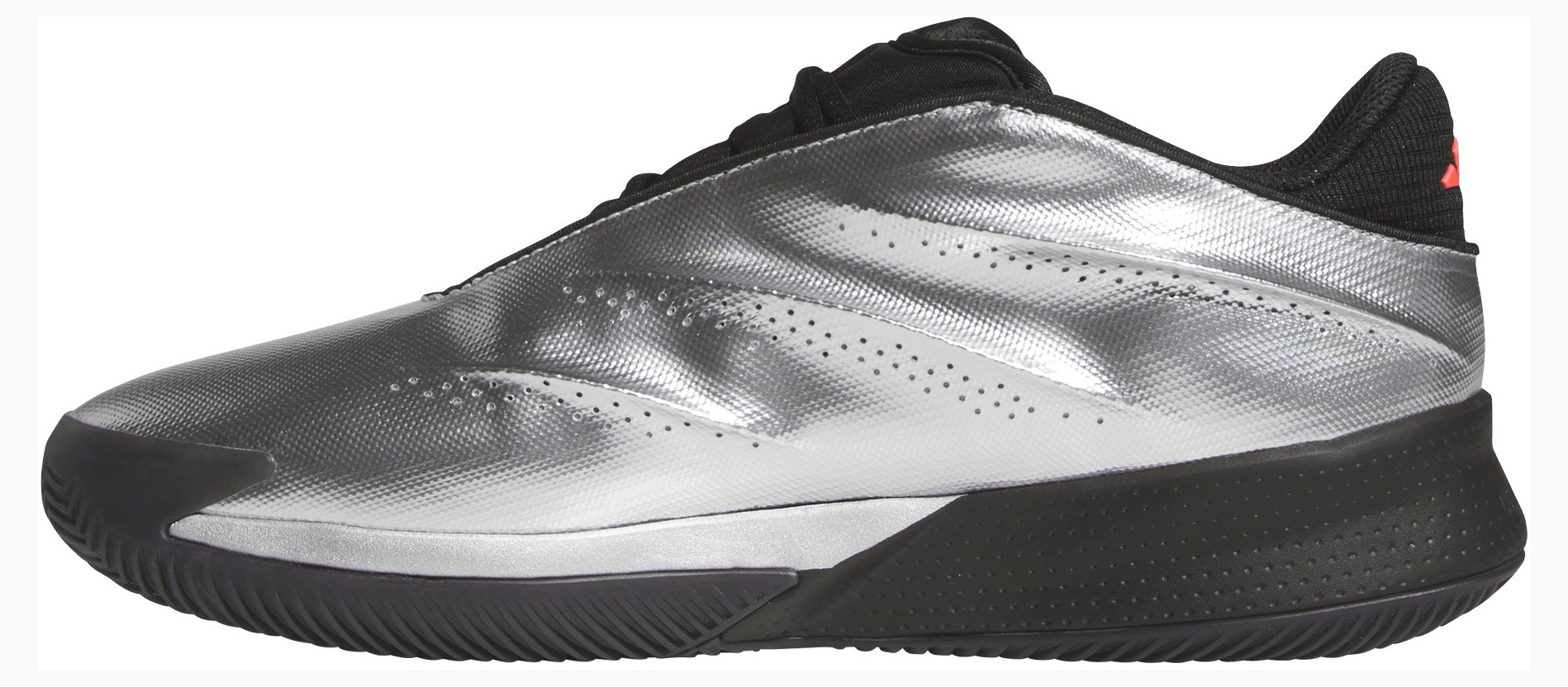 adidas Crazy Energy+ Basketball Shoes - Silver/Black/Red - View 4