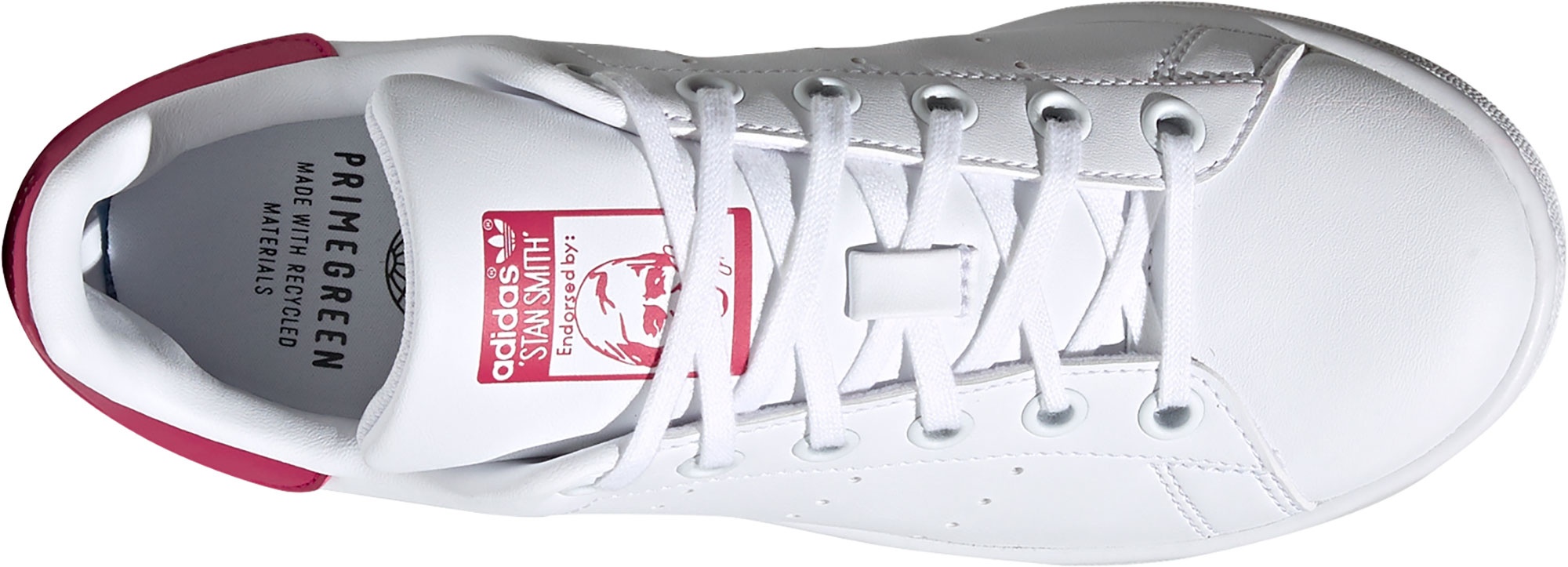 adidas Originals Kids' Grade School Stan Smith Shoes - White/Pink - View 4