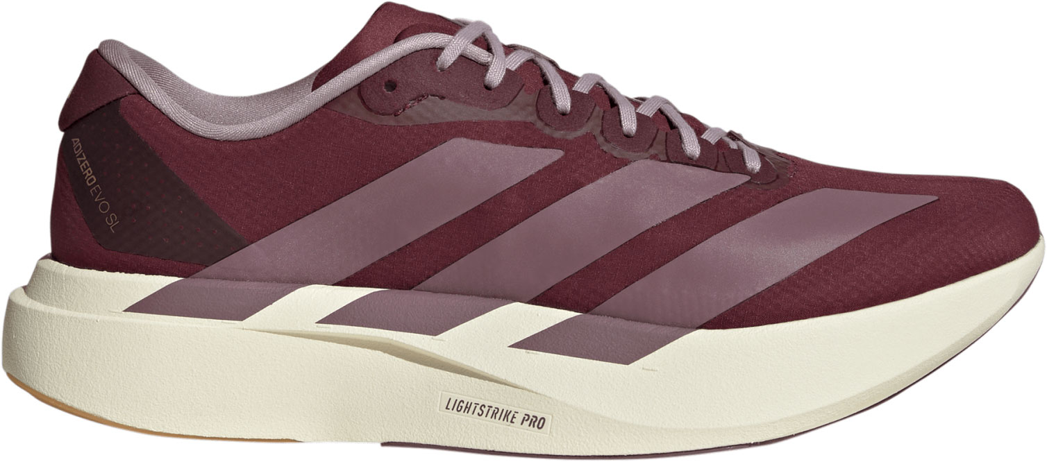 adidas Men's Adizero EVO SL Running Shoes - Maroon/Shadow Fig/Preloved Fig - View 1
