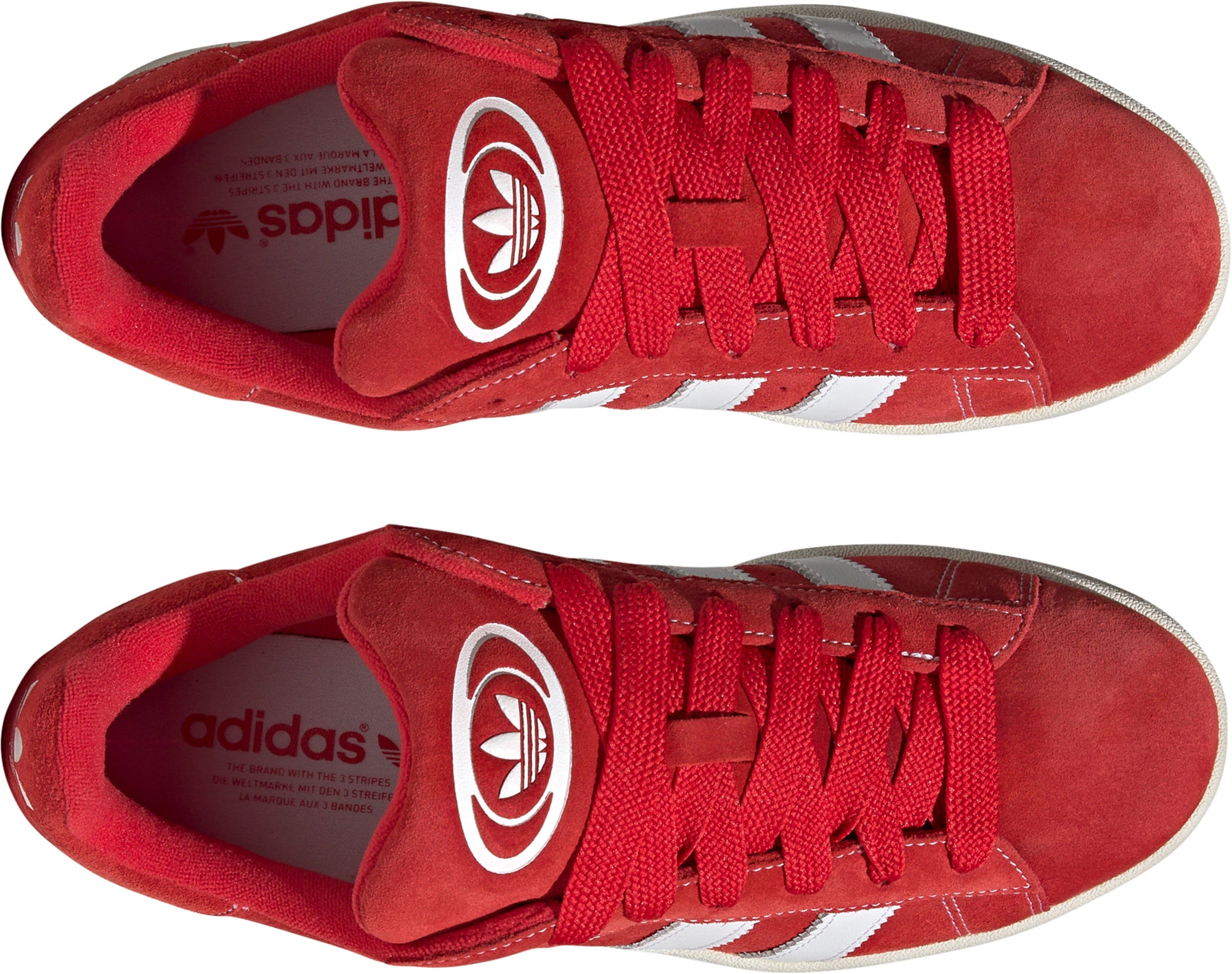 adidas Men's Campus 00s Shoes - Red/White - View 4