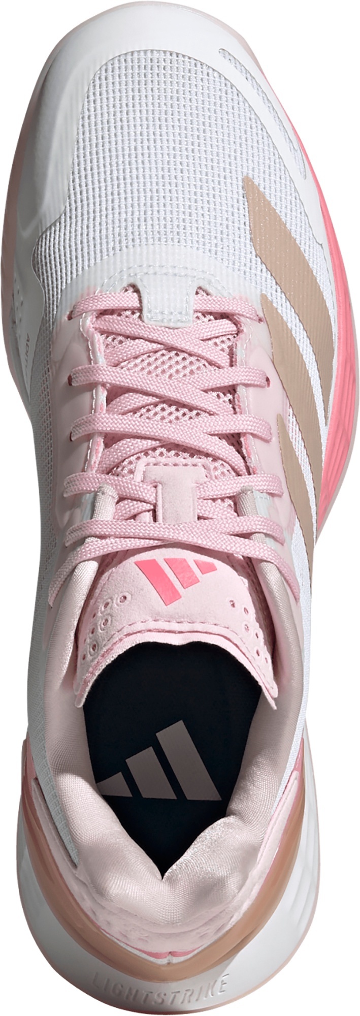adidas Women's Defiant Speed 2 Tennis Shoes - White/Pearl - View 2