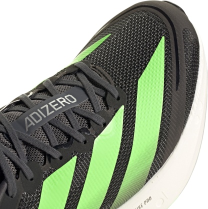 adidas Men's Adizero Boston 13 Running Shoes - Core Black/Lime Burst/Energy Ink - View 7