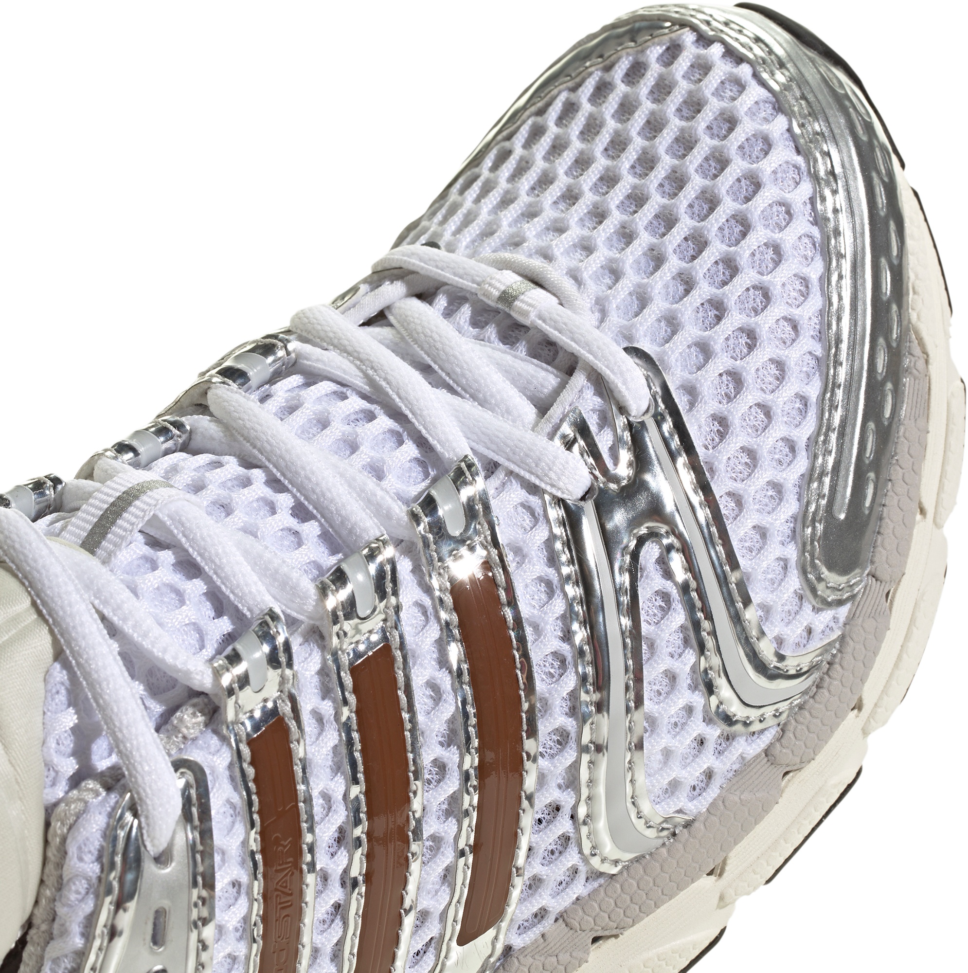 adidas Women's Adistar Control 5 Shoes - Ftwr White/Preloved Brown/Grey One - View 7