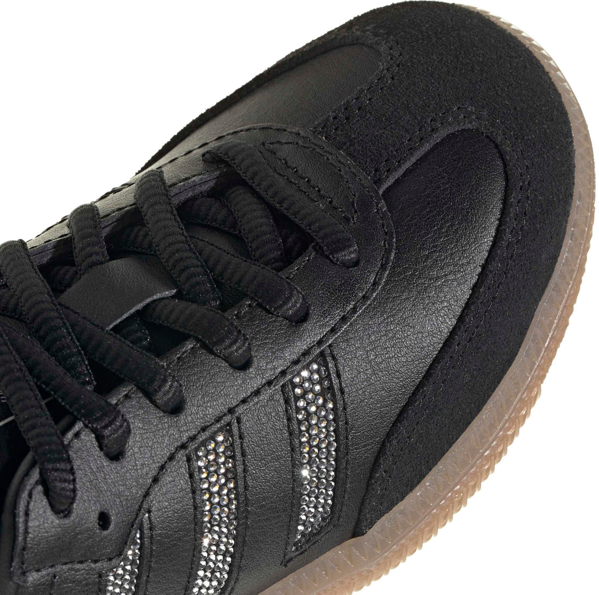 adidas Kids' Preschool Samba OG Shoes - Black/Black/Silver Metallic - View 8