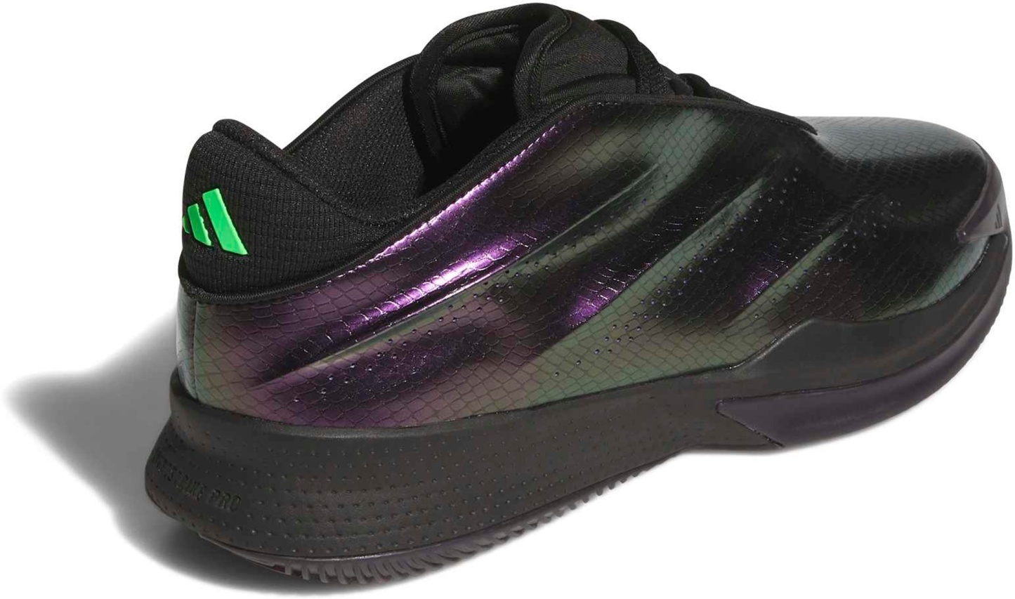 adidas Crazy Energy+ Basketball Shoes - Black/Green/Purple - View 4