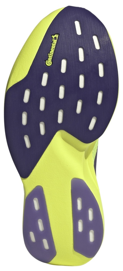 adidas Kids' Grade School adizero EVO SL Shoes - Solar Yellow/Collegiate Purple/Black - View 3