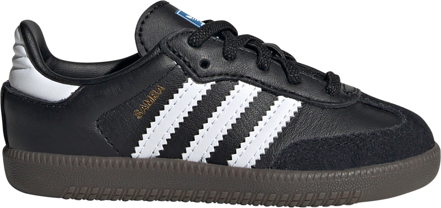 adidas Toddler Samba OG Shoes - Black/White/Gold - View 1