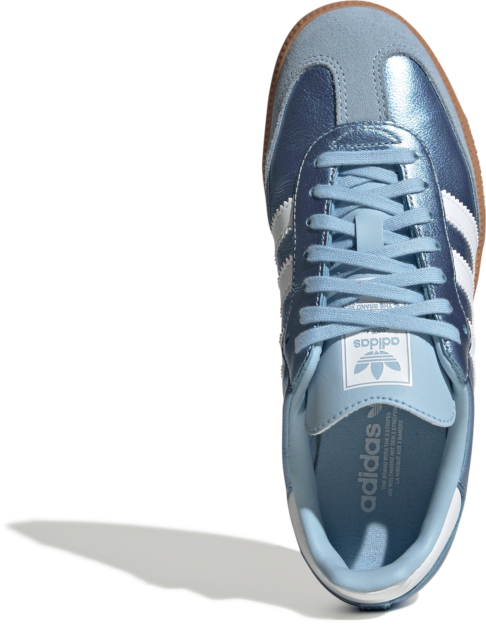 adidas Kids' Grade School Samba OG Shoes - Clear Sky/Ftwr White/Gum 2 - View 2
