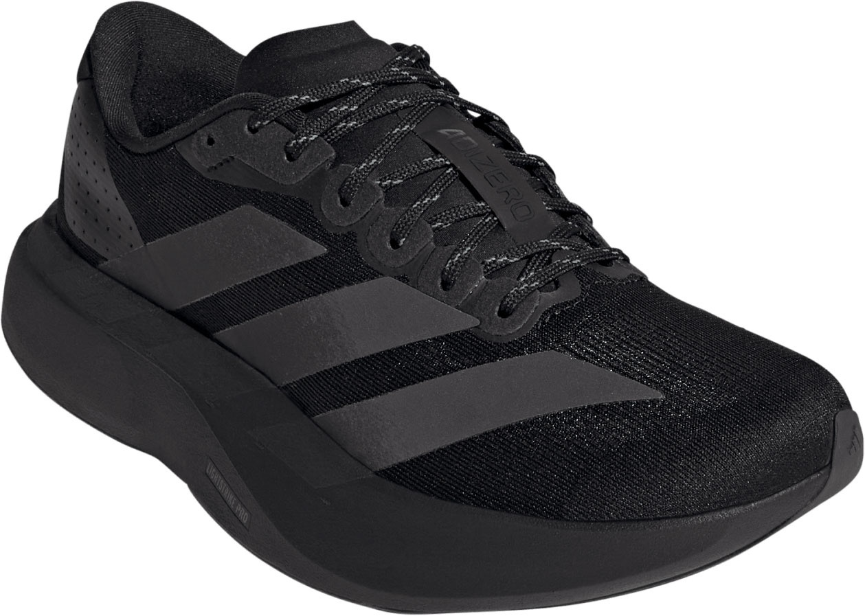 adidas Women's Adizero EVO SL Running Shoes - Black/Black/White - View 6