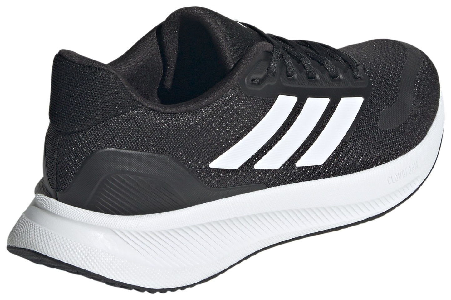 adidas Women's Runfalcon 5 Running Shoes - Black/White/Black - View 6