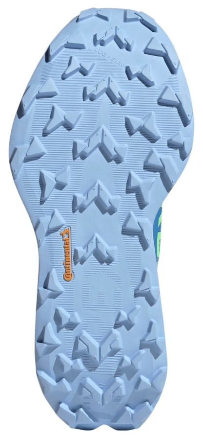adidas Women's Terrex Agravic TT Trail Running Shoes - Blue Burst/Dash Grey/Lime Burst - View 3