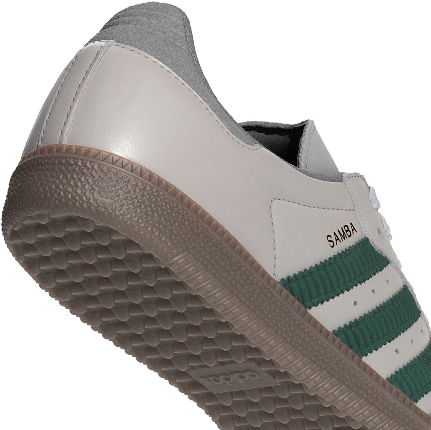 adidas Samba OG Shoes - Grey One/Collegiate Green/Gum5 - View 8