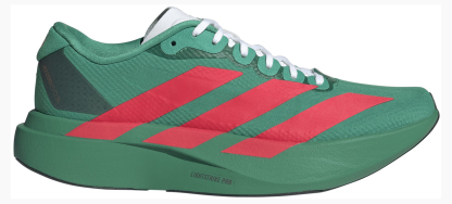 adidas Women's Adizero EVO SL Running Shoes - Court Green/Lucid Red/White - View 1