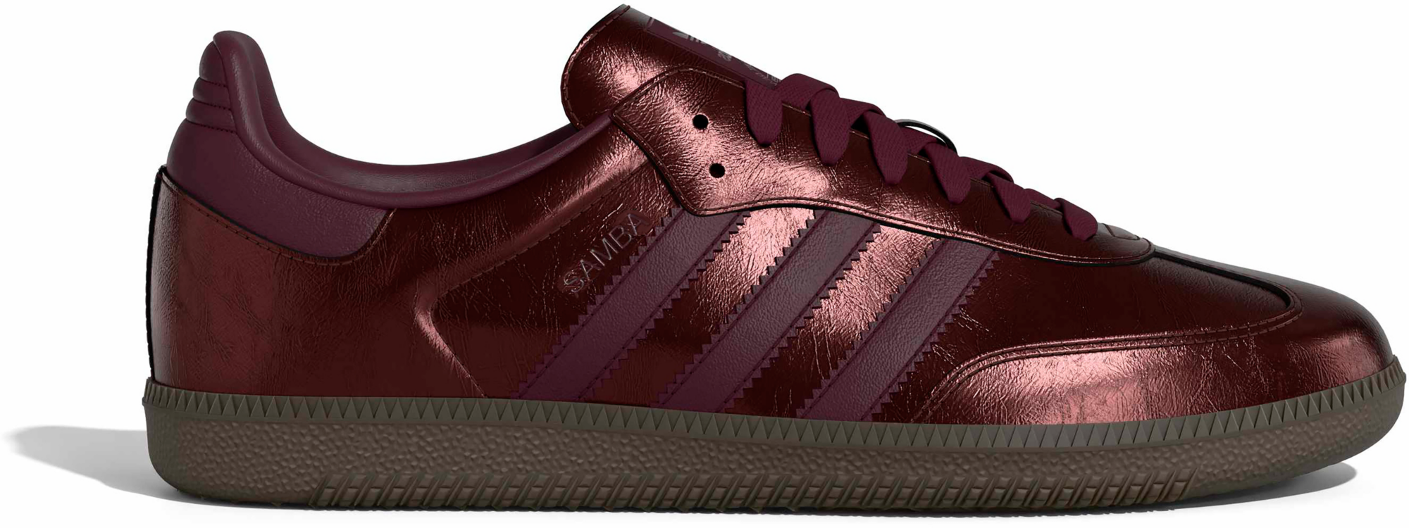 adidas Women's Samba OG Shoes - Mtlc Maroon/Gum5 - View 1