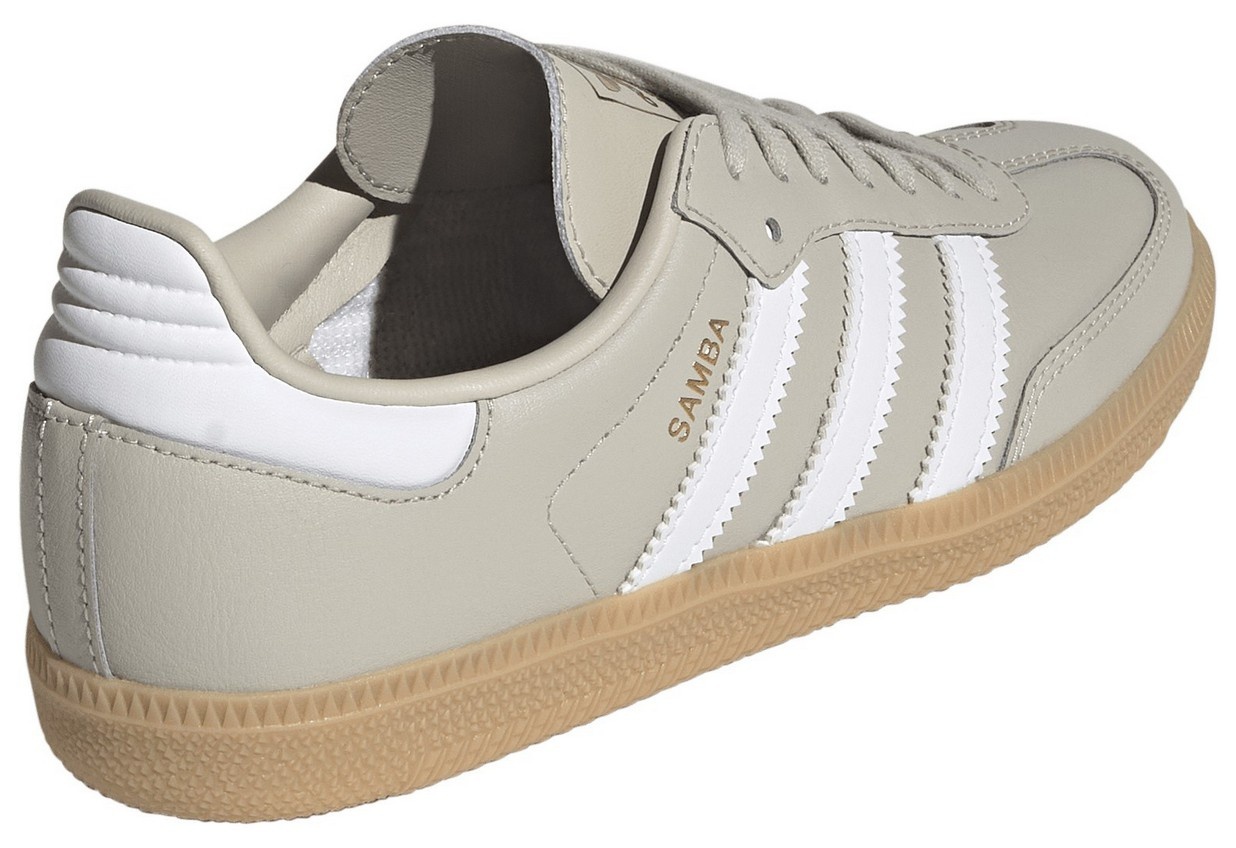 adidas Kids' Grade School Samba OG Shoes - Grey/White - View 6