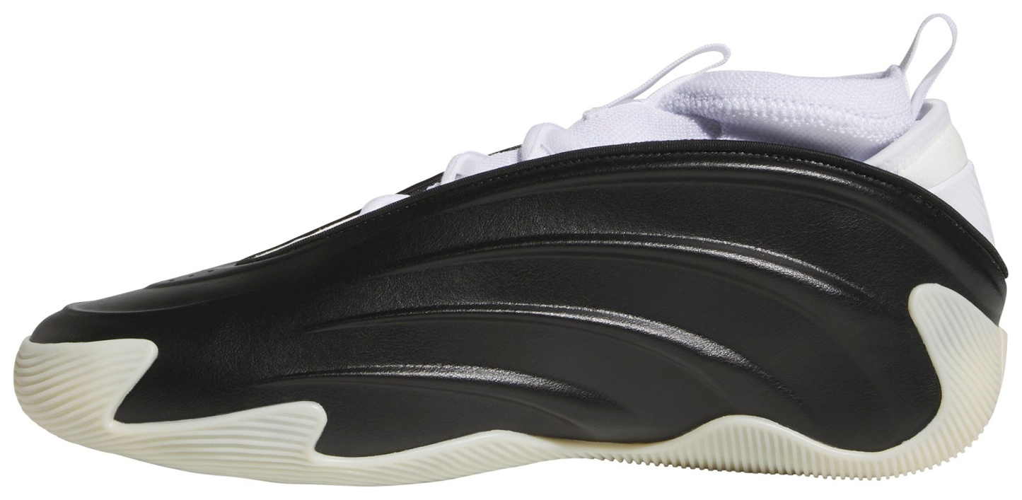 adidas Harden Volume 9 Basketball Shoes - Black/Black/White - View 4
