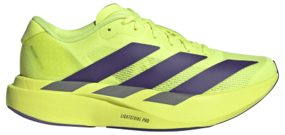 adidas Kids' Grade School adizero EVO SL Shoes - Solar Yellow/Collegiate Purple/Black - View 1