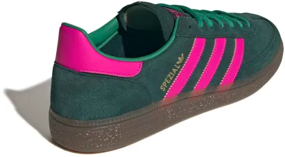 adidas Men's Handball Spezial Shoes - Aurora Ivy/Shock Pink/Gum - View 8