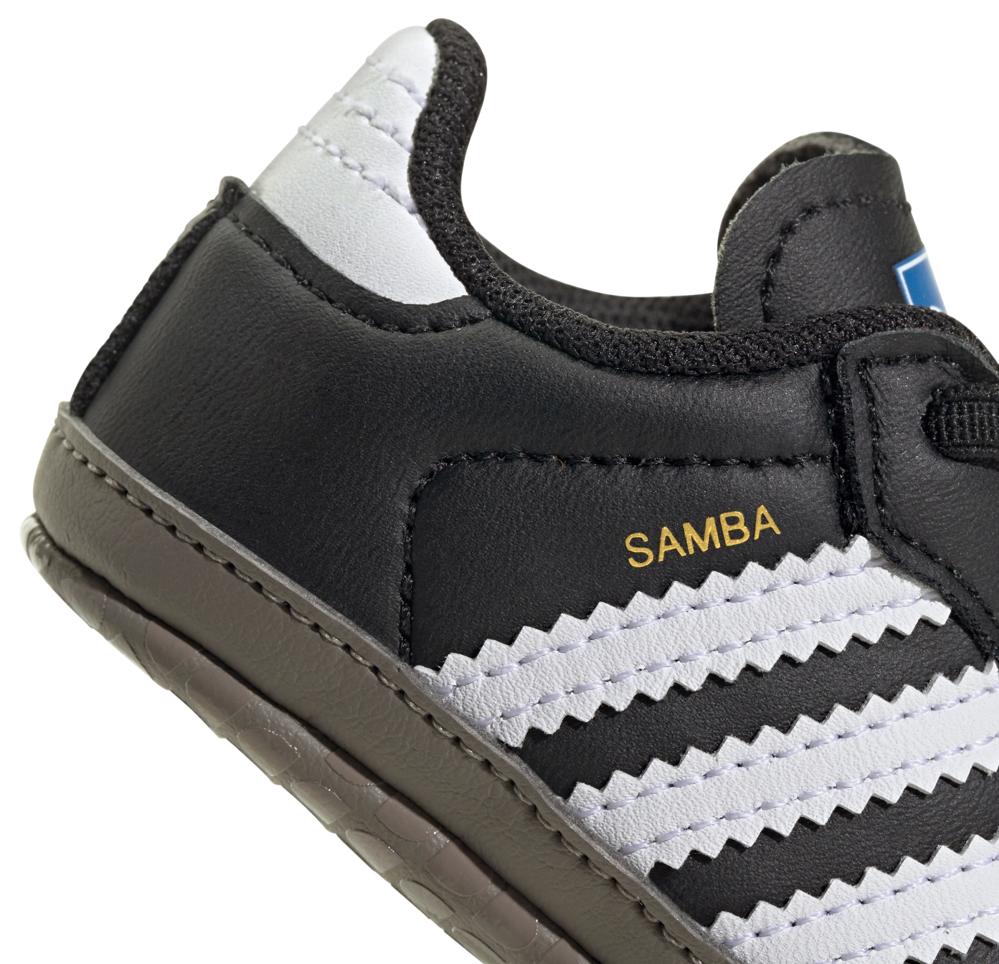 adidas Toddler Samba OG Shoes - Black/White/Bluebird - View 7