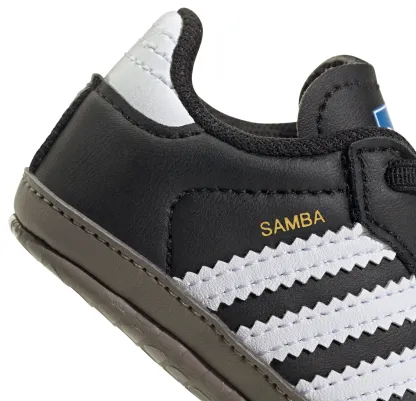 adidas Toddler Samba OG Shoes - Black/White/Bluebird - View 7