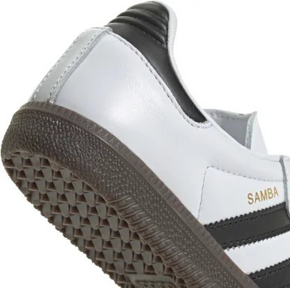 adidas Kids' Grade School Samba OG Shoes - White/Black - View 6