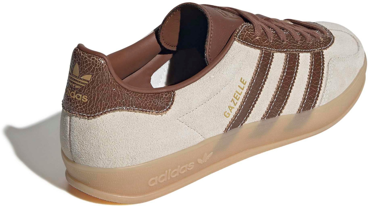 adidas Men's Gazelle Indoor Shoes - Vint Wht/Brown - View 5
