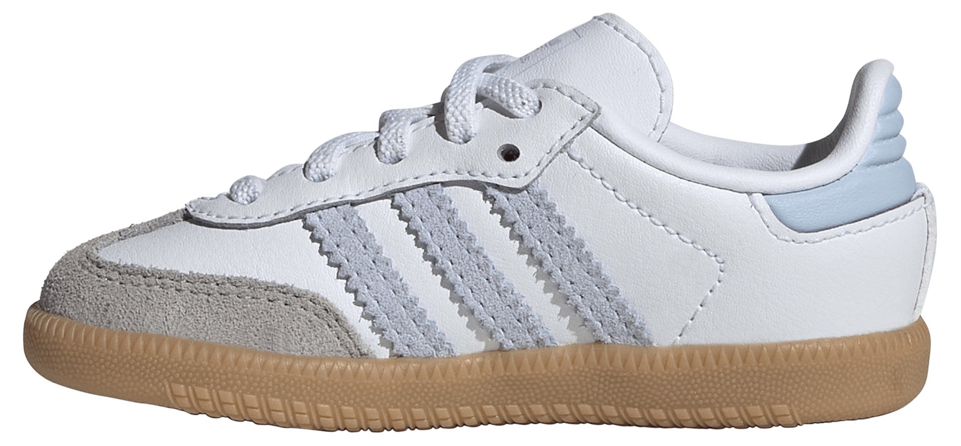 adidas Toddler Samba OG Shoes - White/Sky/Gum - View 4