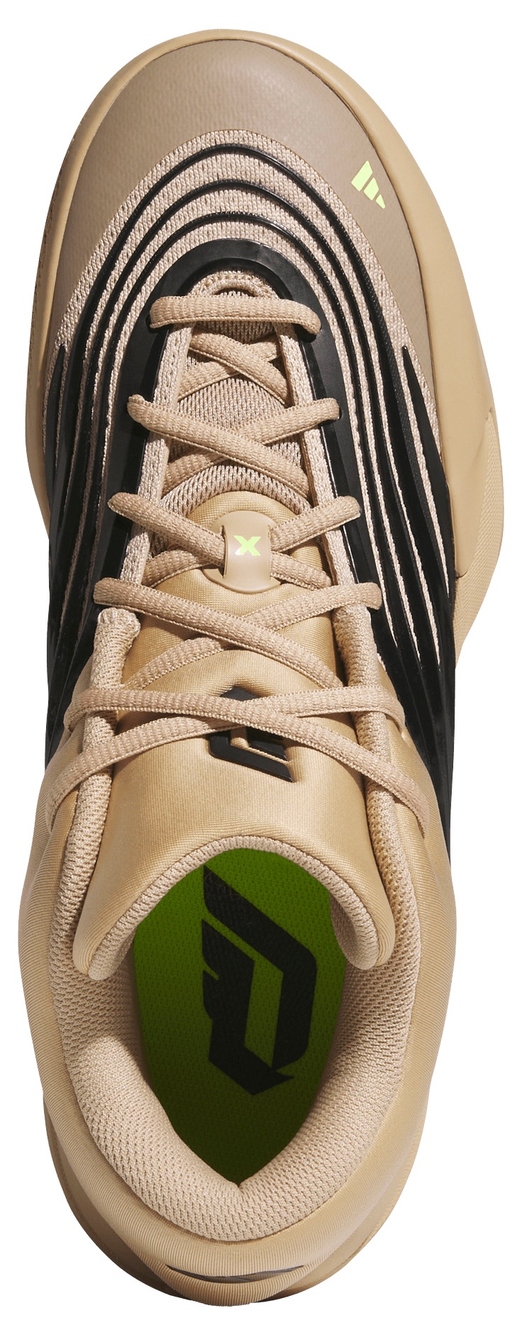adidas Dame X 'Bay-eige' Basketball Shoes - Sandstone/Black/Yellow - View 2