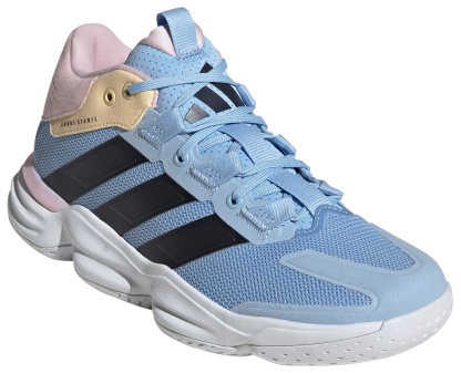 adidas Women's Court Stabil Volleyball  Shoes - White/Bright Royal - View 5