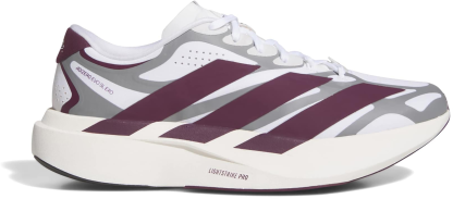 adidas Men's Adizero EVO SL EXO Mississipi State Running Shoes - Ftwr White/Core Black/Team Maroon - View 1