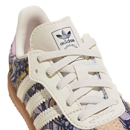 adidas Toddler Samba OG Shoes - Core White/Orchid Fusion/Gum 2 - View 8