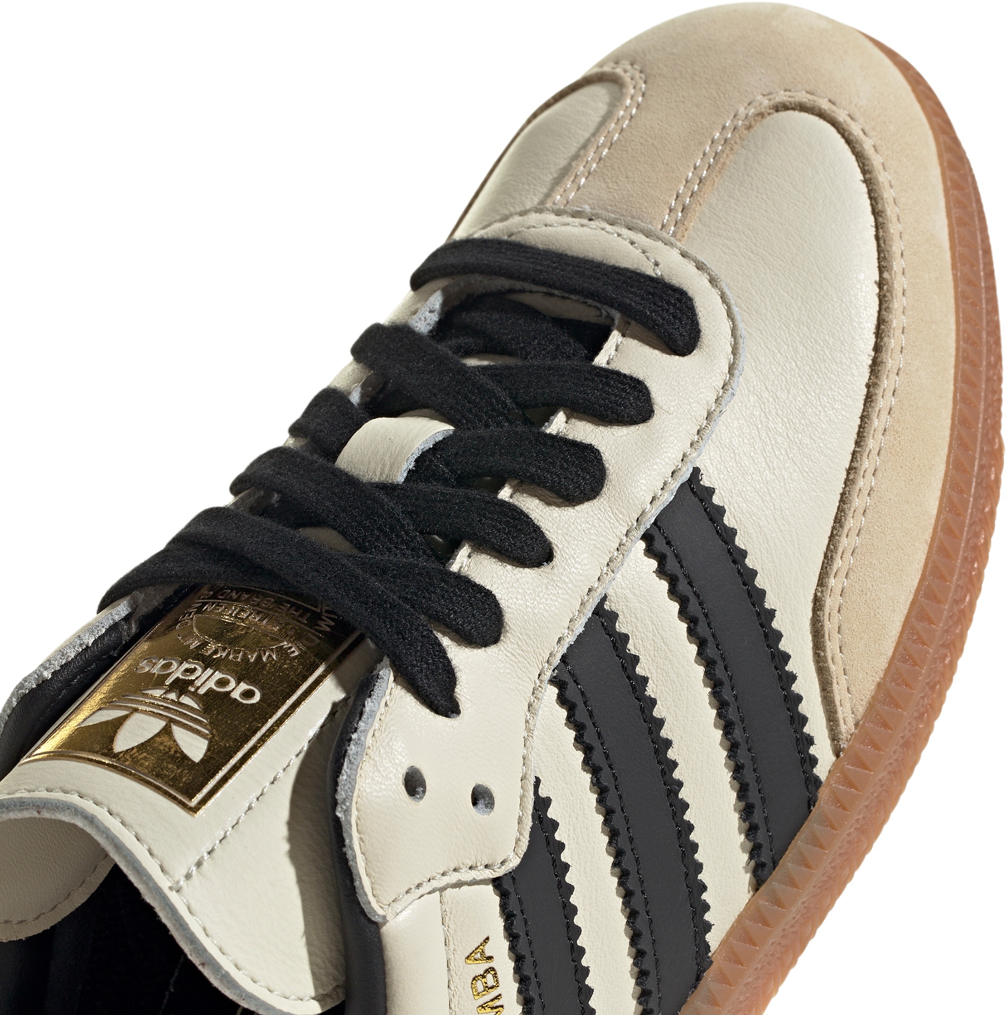 adidas Women's Samba OG Shoes - Cream/Black - View 6