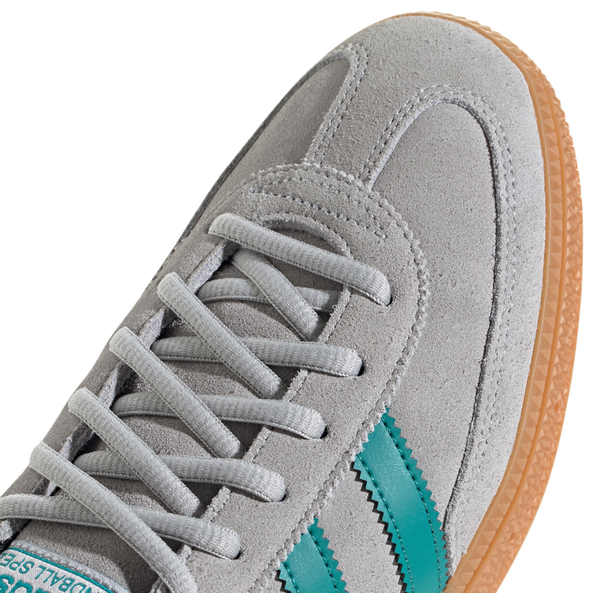 adidas Men's Handball Spezial Shoes - Grey/Pure Teal/Gold Met - View 2