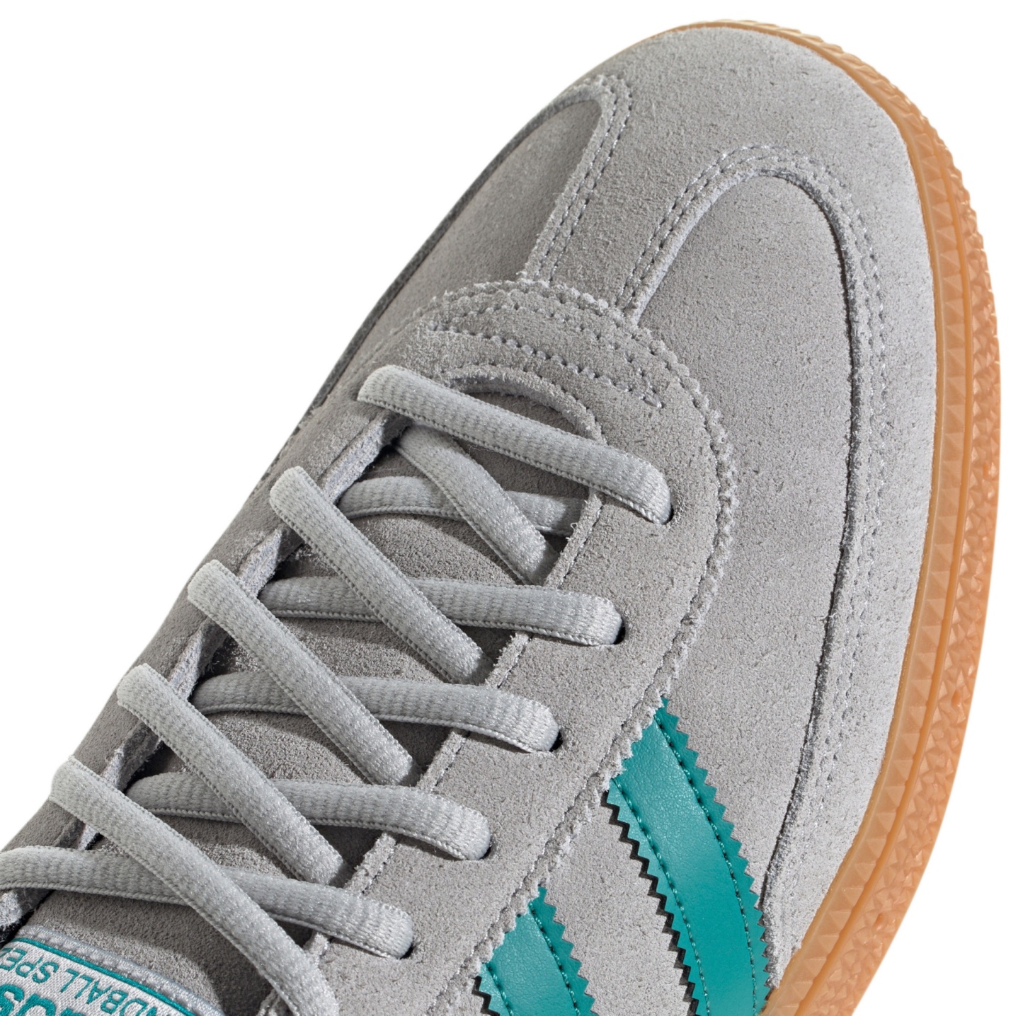adidas Men's Handball Spezial Shoes - Grey/Pure Teal/Gold Met - View 2