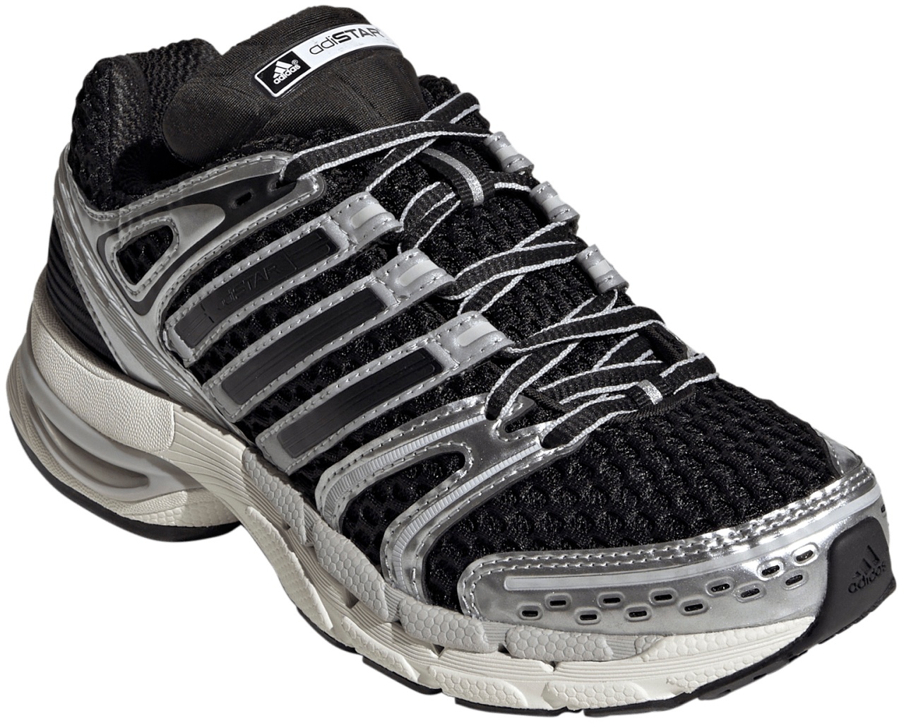 adidas Kids' Grade School AdiStar Control 5 Shoes - Black/Silver Met/Grey One - View 6