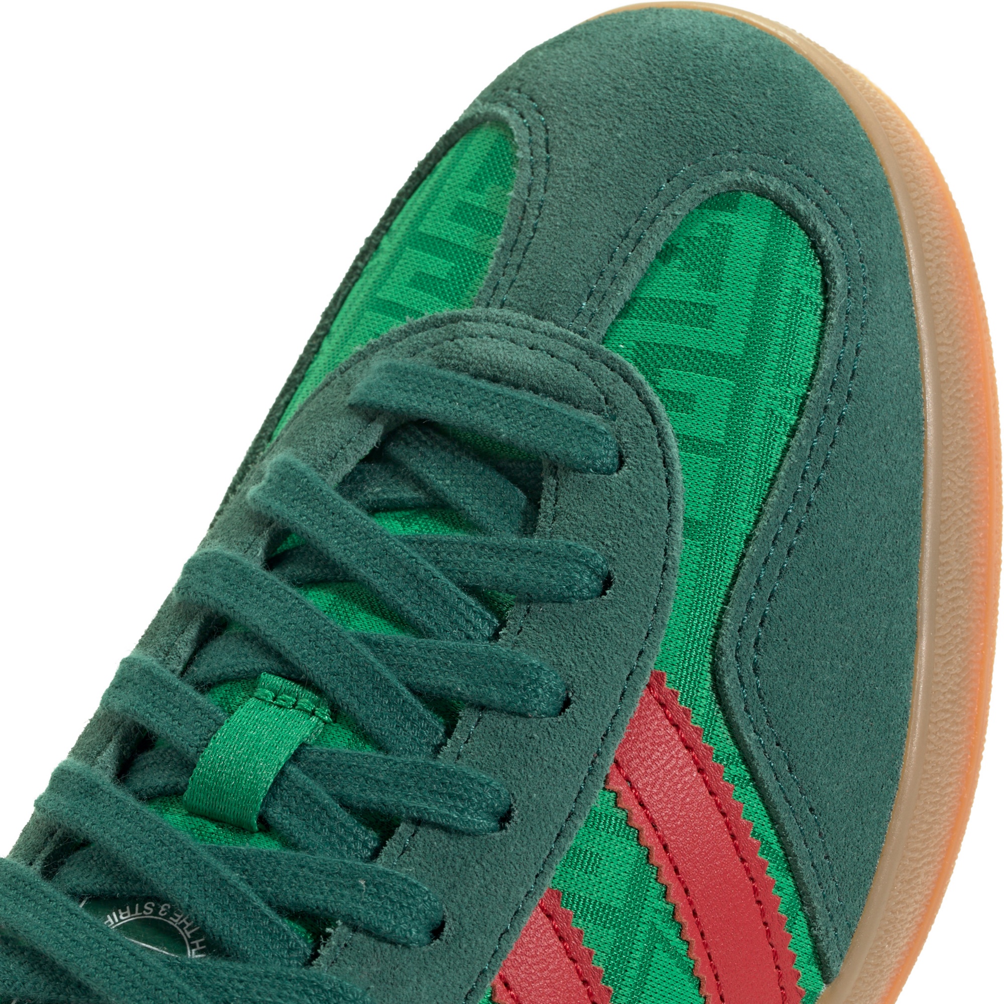 adidas World Cup Gazelle Indoor Shoes - Green/Better Scarlet/Collegiate Green - View 7