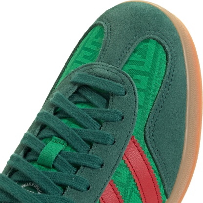 adidas World Cup Gazelle Indoor Shoes - Green/Better Scarlet/Collegiate Green - View 7