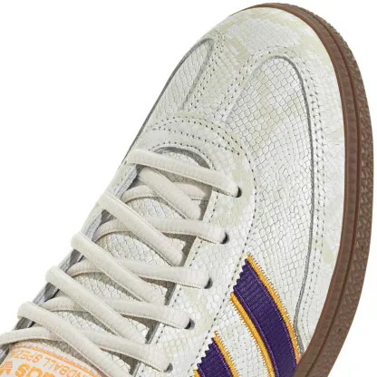 adidas Men's Handball Spezial Shoes - Core White/Collegiate Purple/Crew Yellow - View 2