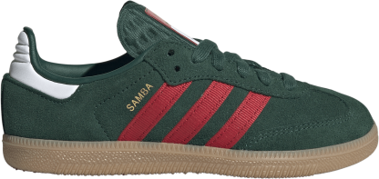 adidas Kids' Preschool FIFA World Cup Samba OG Shoes - Team Dark Green/Better Scarlet/Gum - View 1