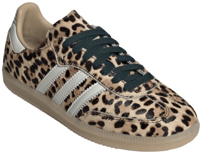 adidas Women's Samba OG Shoes - Cheetah Pony Hair/Ivory - View 6