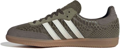 adidas Samba OG Shoes - Snake Olive/White - View 4