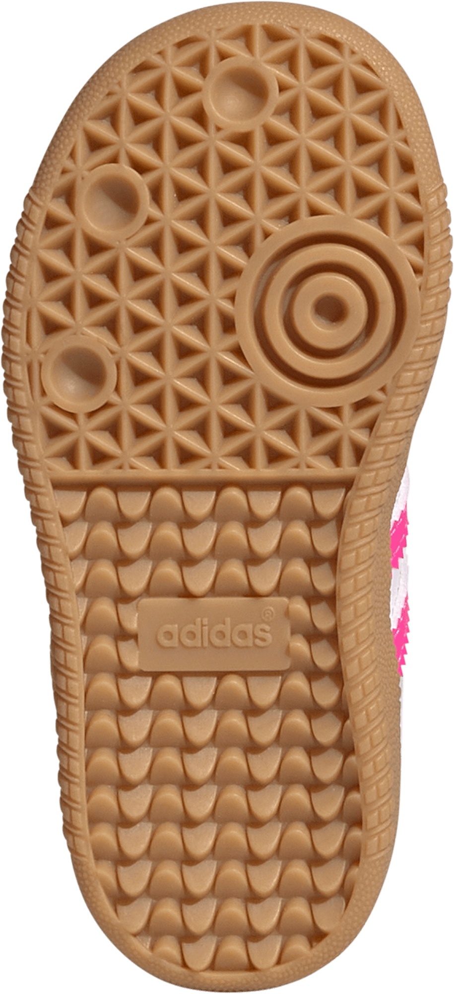 adidas Toddler Samba OG Shoes - White/Neon Pink - View 3