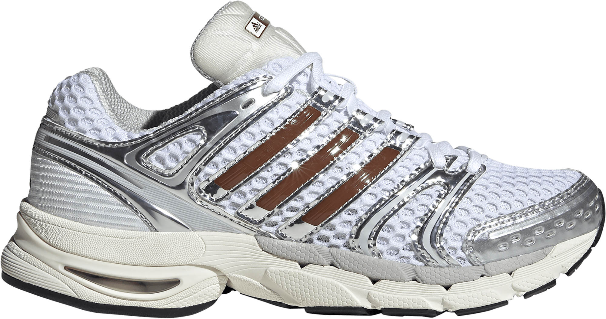 adidas Women's Adistar Control 5 Shoes - Ftwr White/Preloved Brown/Grey One - View 1